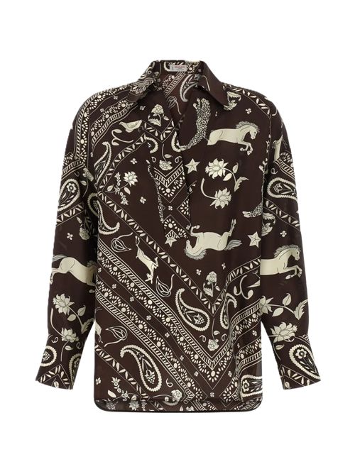 Alberto Bianiprinted V-neck blouse ALBERTO BIANI | MM861SE320060